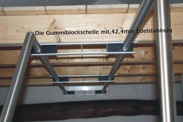 Gummiblockschelle aufklappbar 4 fach